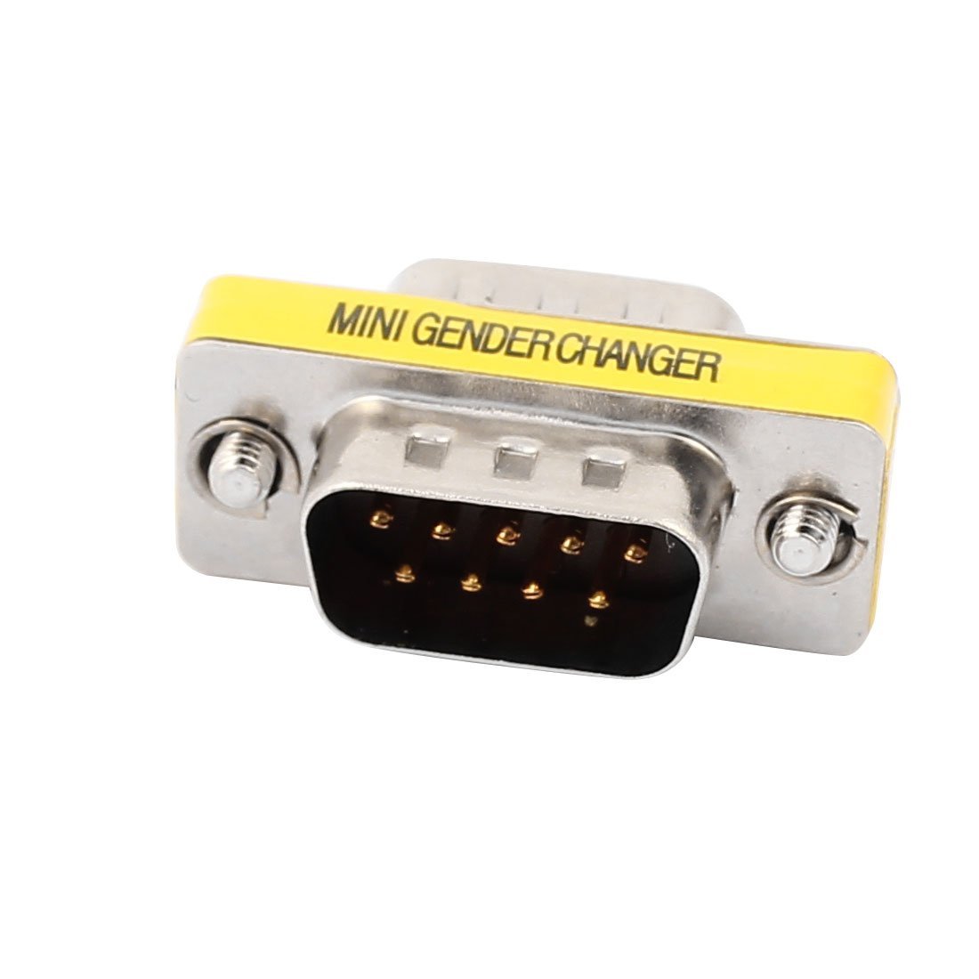 DB9 2 Rows 9 Pins RS232 D-SUB Male to Male Connector/Adaptor/Gender Changer w Nuts-image-13