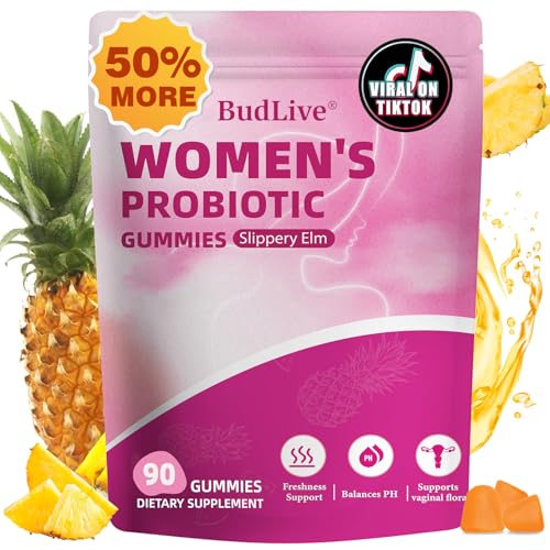 BudLive Vaginal Probiotics Gummies for Women, PH Balance for Women, Feminine Probiotics Gummy for...