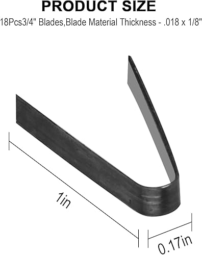 Miniatura 2 de Hoja de ranurado para neumáticos #2 332 pulgadas, cuchillas cuadradas estándar, grosor del material, 018 x 18 pulgadas, 18 unidades