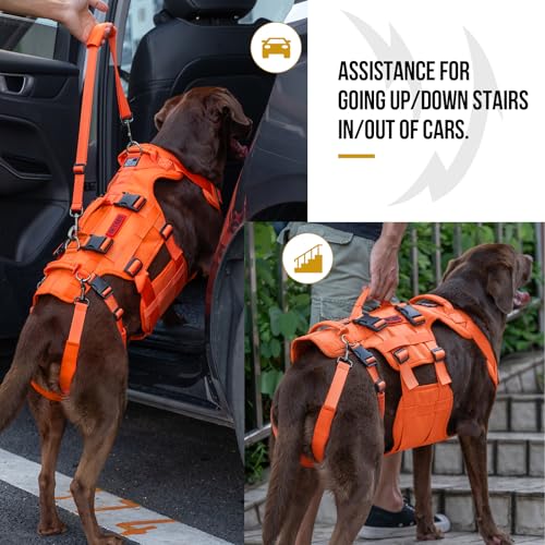 OneTigris Dog Lift Harness - Large Dog Support Sling with Handles - Multifunctional Mobility Assistance Vest - Hip Support Brace - Image 4