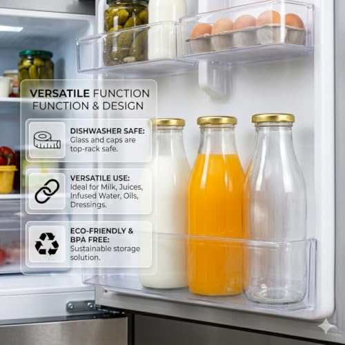 Image of Pure Source India Glass Bottle, 300ml, Set of 6, Clear