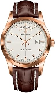 Breitling - Sólido oro rosa Breitling Transocean Day Date reloj para hombre