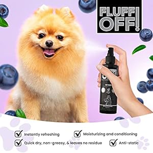 FLUFF OFF Pet Scent (Blueberry Bubblegum) 8 Oz – for Cats and Dogs – Made in USA