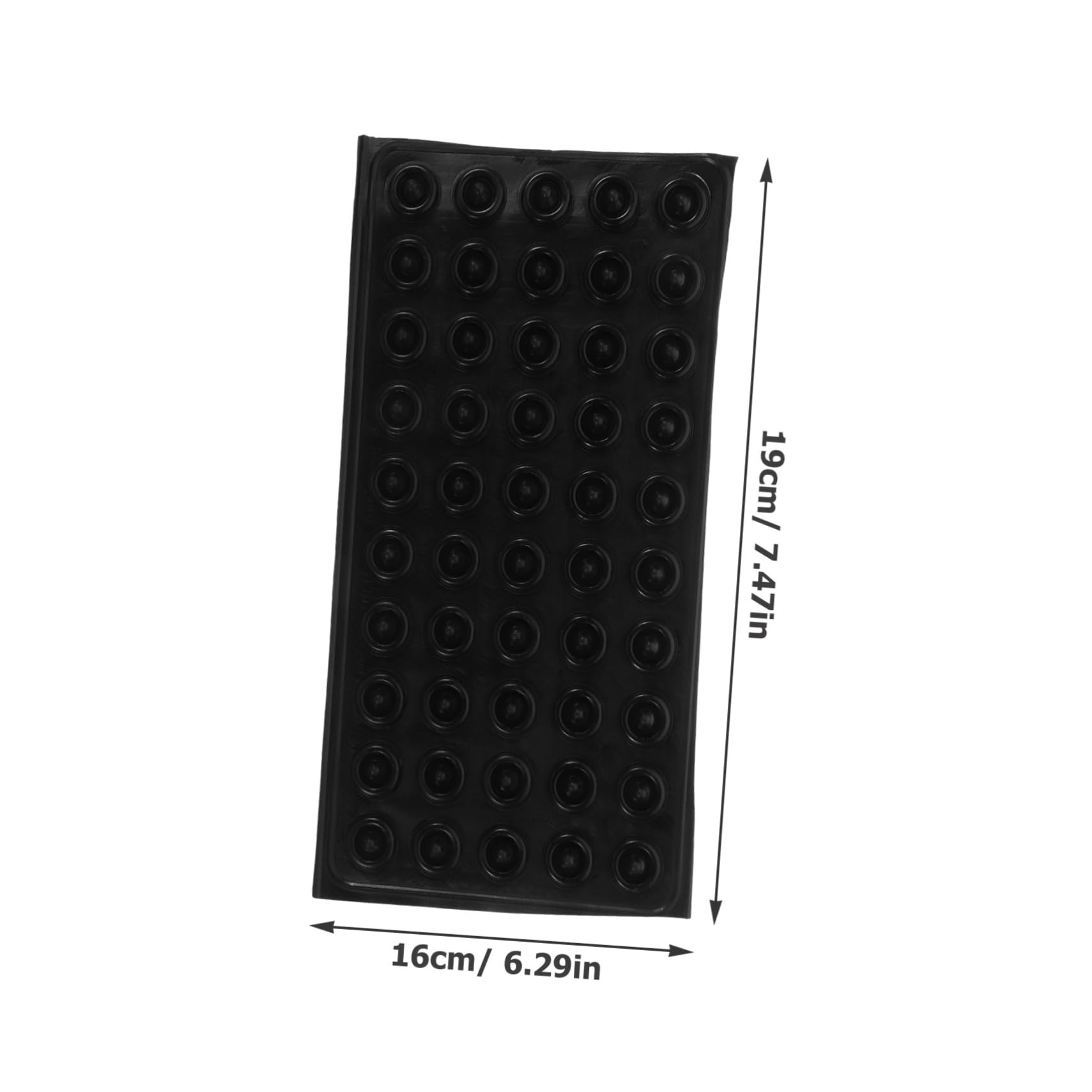 BESPORTBLE Adesivi da Sci Adesivi Snowboard Pad Snowboard Antiscivolo Tappetino da Snowboard Sciare Decalcomania di Pattinaggio Accessorio per Pattinaggio all'aperto Gradino PVC Black