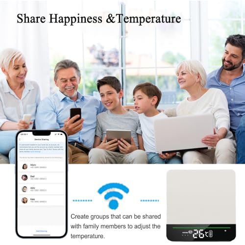 WiFi Termostato Smart per Caldaia, Cronotermostato...