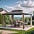 Devoko 10X13 FT Hardtop Gazebo Double Polycarbonate Roof Outdoor Canopy Gazebo with Nettings and Curtains Aluminum Frame for Patios, Gardens, Lawns (10' x13' Double Polycarbonate Roof)