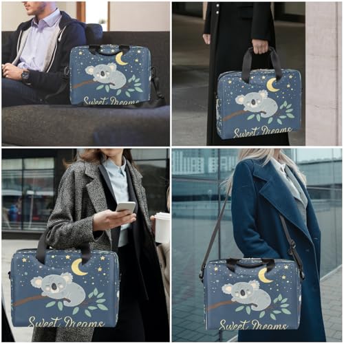 Bolso maletín para portátil 15.6 pulgadas con diseño de koala miniatura 7