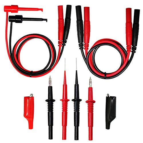 AideTek Silicone Rubber Wire Test Lead Kit of Multimeter TL809 for FLUKE multimeter Tester TLP20257