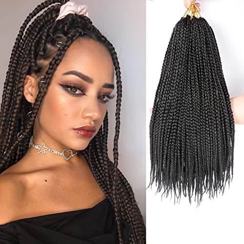 6-Pack 24" Crochet Box Crochet Extensions de Cheveux Tressés Crochet Cheveux kanekalon Cheveux Tressés Synthétiques 22 Brins/Pack (24", 1B) Cover