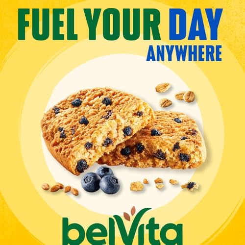 Image of belVita Soft Bakes Blueberry Breakfast Biscuits Soft Baked Oat Snack with Blueberry Pieces 5 Packs x 50g Each = 250g (Imported)