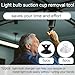12pcs Light Bulb Suction Cup Removal Tool, 2 Sizes Light Bulb Remover for GU10 MR16 Bulbs Lamp Changer for Halogen Mini Track Lights Range Hood