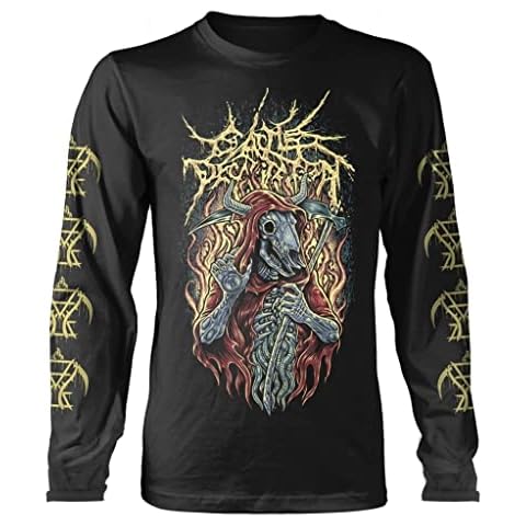 Plastic Head Cattle Decapitation 'Reaper Ramirez' (Black) Long Sleeve Shirt (XX-Large) Cover