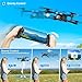 Drone with 1080P Camera - Foldable Remote Control Quadcopter with Voice Gesture Control, 3D Flip, One Key Start, Emergency Stop, 2 Batteries, Easier to use, Toy for Adults Beginners, Black