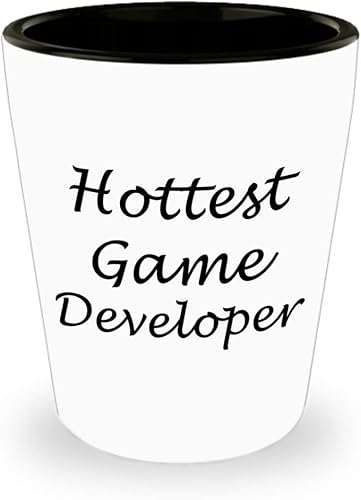 Regalos divertidos para el desarrollador de juegos más popular, diseño de chupito, tequila, vasos de tequila, novedosos vasos – Diseño de