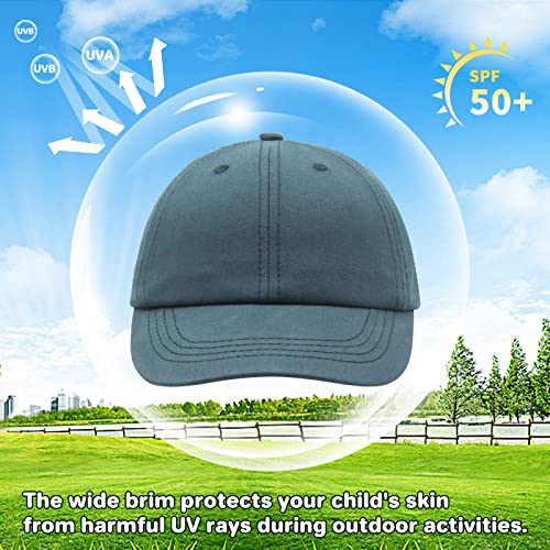 Duoyeree Kids Baseball Cap Sun Hat Adjustable Lightweight Soft Summer Beach Play Hat For Toddlers Little Boys Girls Navy #TOP1