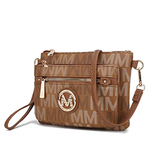 Image of MKF Collection Crossbody Bag for Women, American Flag Shoulder Bag, Vegan Leather Wristlet Bag Handbag Purse by Mia K