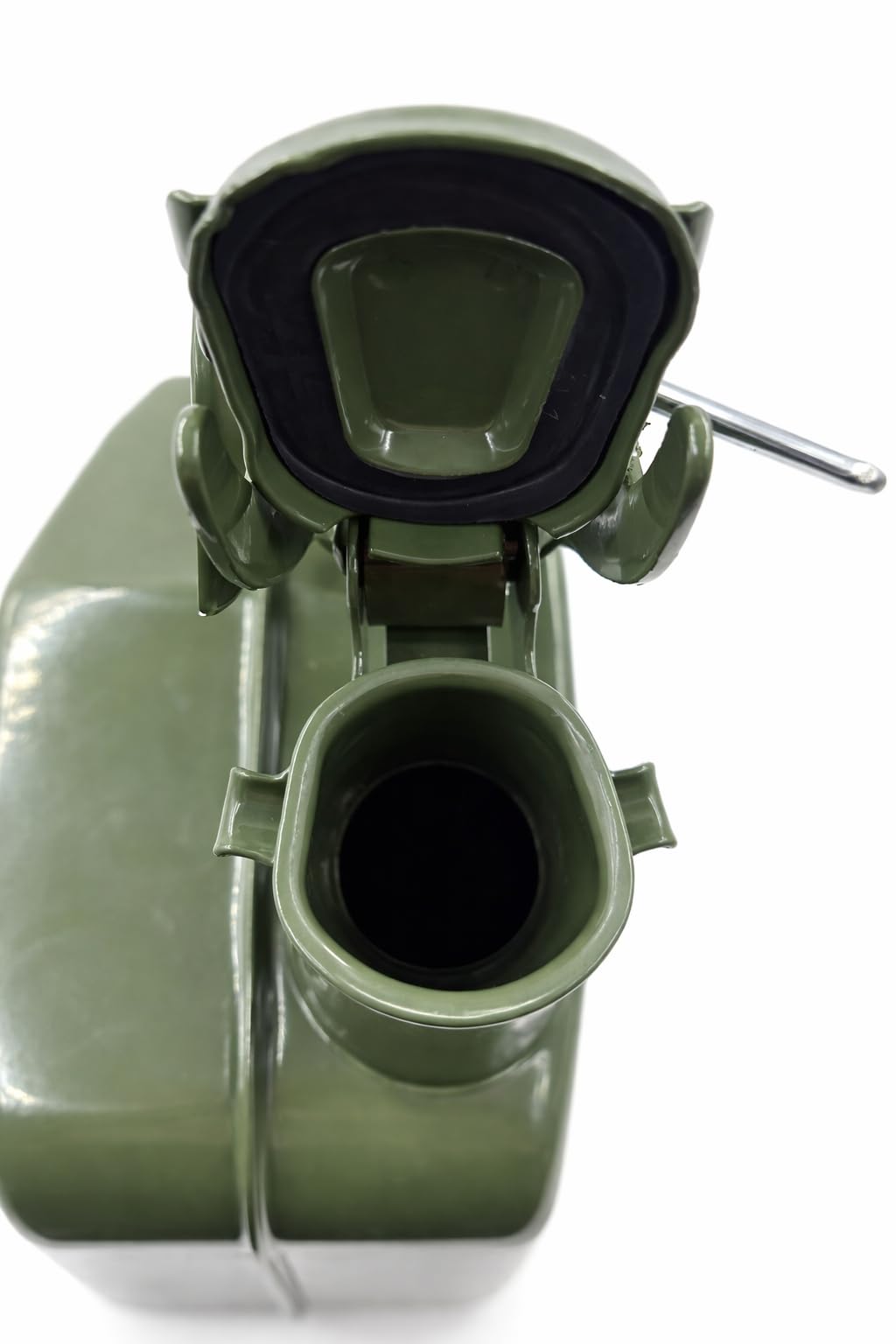 Tanica de acero pintada verde, homologada para combustible, gasolina y diésel, uso agrícola, náutico y de camping (20 L)