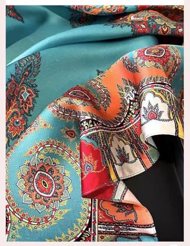 Image of ANDANTINO 100% Mulberry Silk Scarf -21 inch Square Neckerchief with Gift Packed