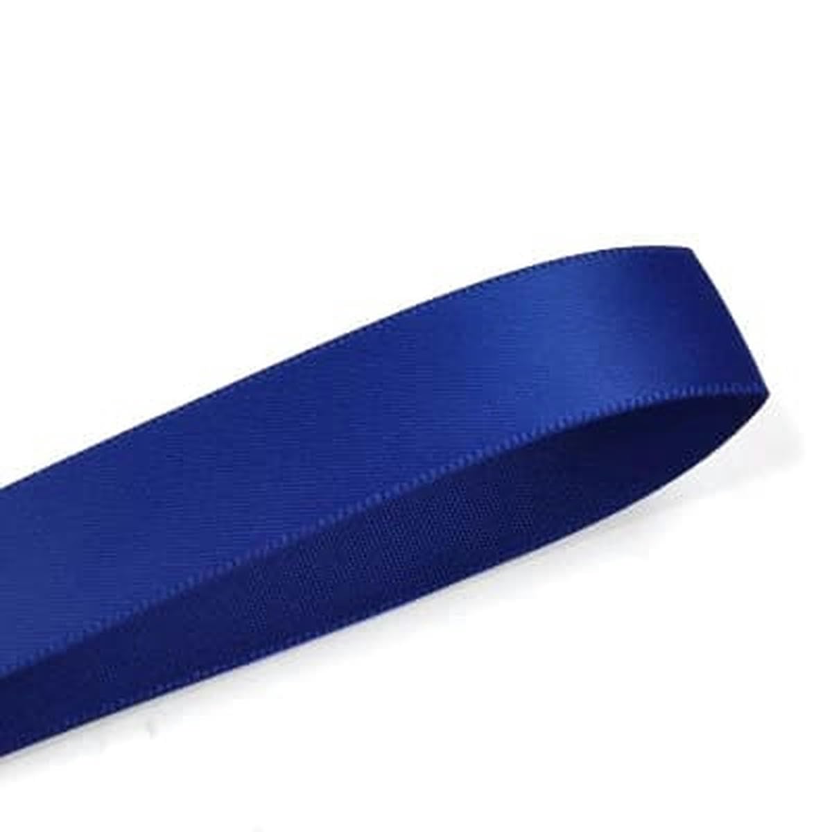 6 9 13 16 19 22 mm doppelseitiges Satinband 100 Yards blau für Party-Hochzeitsdekoration handgefertigte Rosenblüten Ribbongs-Kobalt 329-22 mm