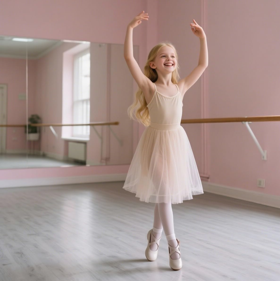 Otter MOMO Toddler Little Girls Princess Shoes Mary Jane Ballerina Flats Flower Girl Dress Shoes - Image 2