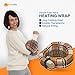 SunnyBay Microwave Heating Pad, Microwavable Heated Neck and Shoulder Wrap, Moist and Weighted Hands-Free Beanbag Pack with Wide Neck Coverage, 2.5 lbs, 26 Inches Long-Length, Made in USA, London