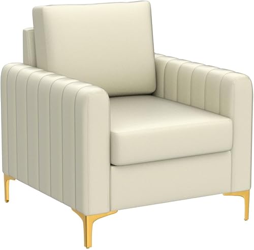 Miniatura 4 de HULALA HOME Silla de Club de Acento de Terciopelo, Sillón Moderno de Terciopelo Tapizado Silla de Sofá de Club de Acento con Patas de Metal Dorado