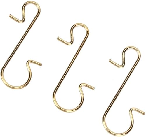 Miniatura 5 de Fdit Mini ganchos en S de 1 pulgada, ganchos de metal para colgar, ganchos multiusos en forma de S de metal para decoración de manualidades, paquete