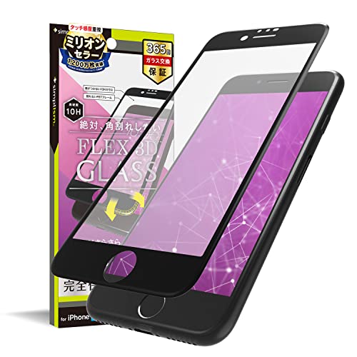 Simplism VvY iPhone SEi3j / iPhone SEi2j/ 8 / 7 / 6s / 6 [FLEX 3D] ˖h~ t[KX TR-IP224-G3-AGBK