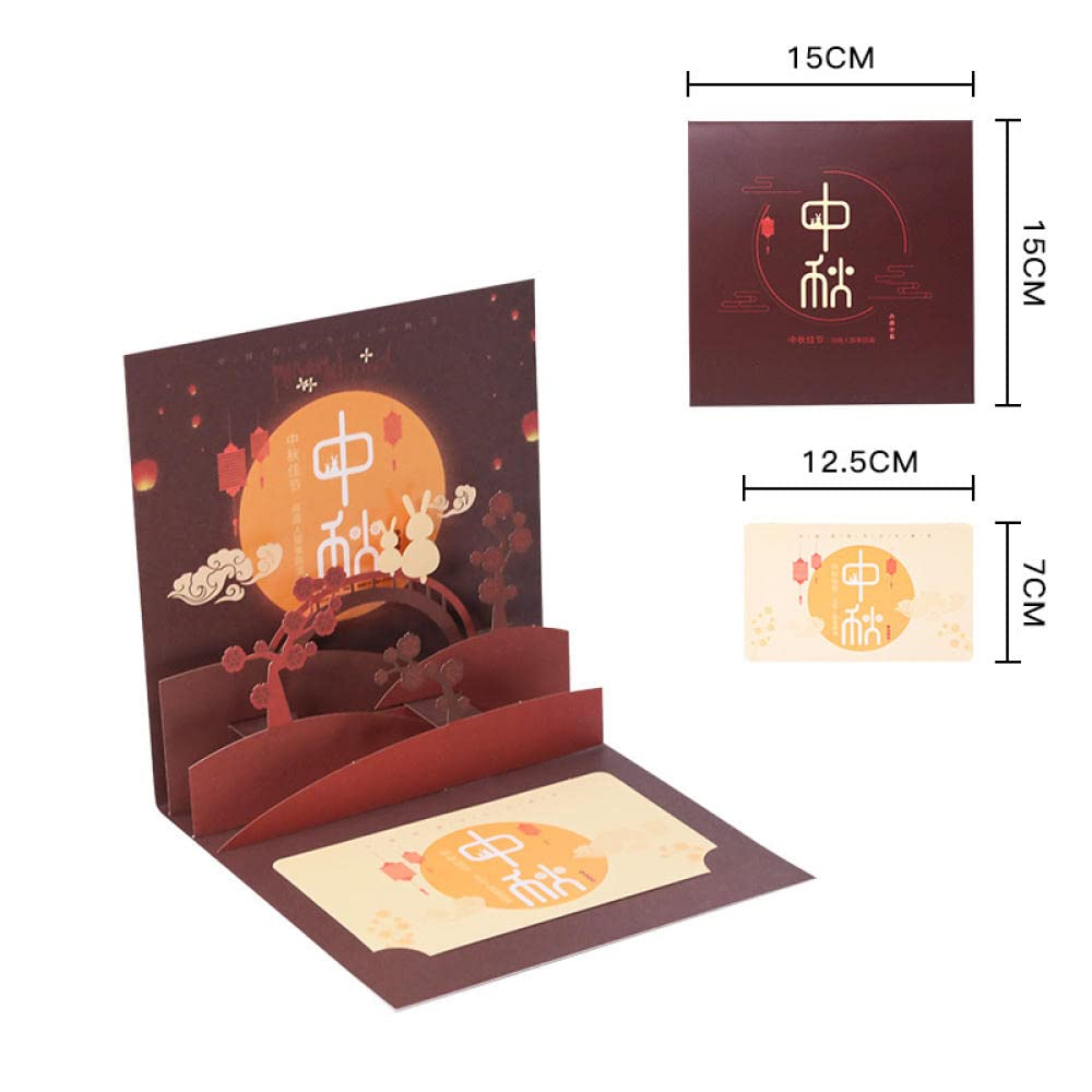 Amazon | LZHLMCL 季節のグリーティングカード 中秋節グリーティング