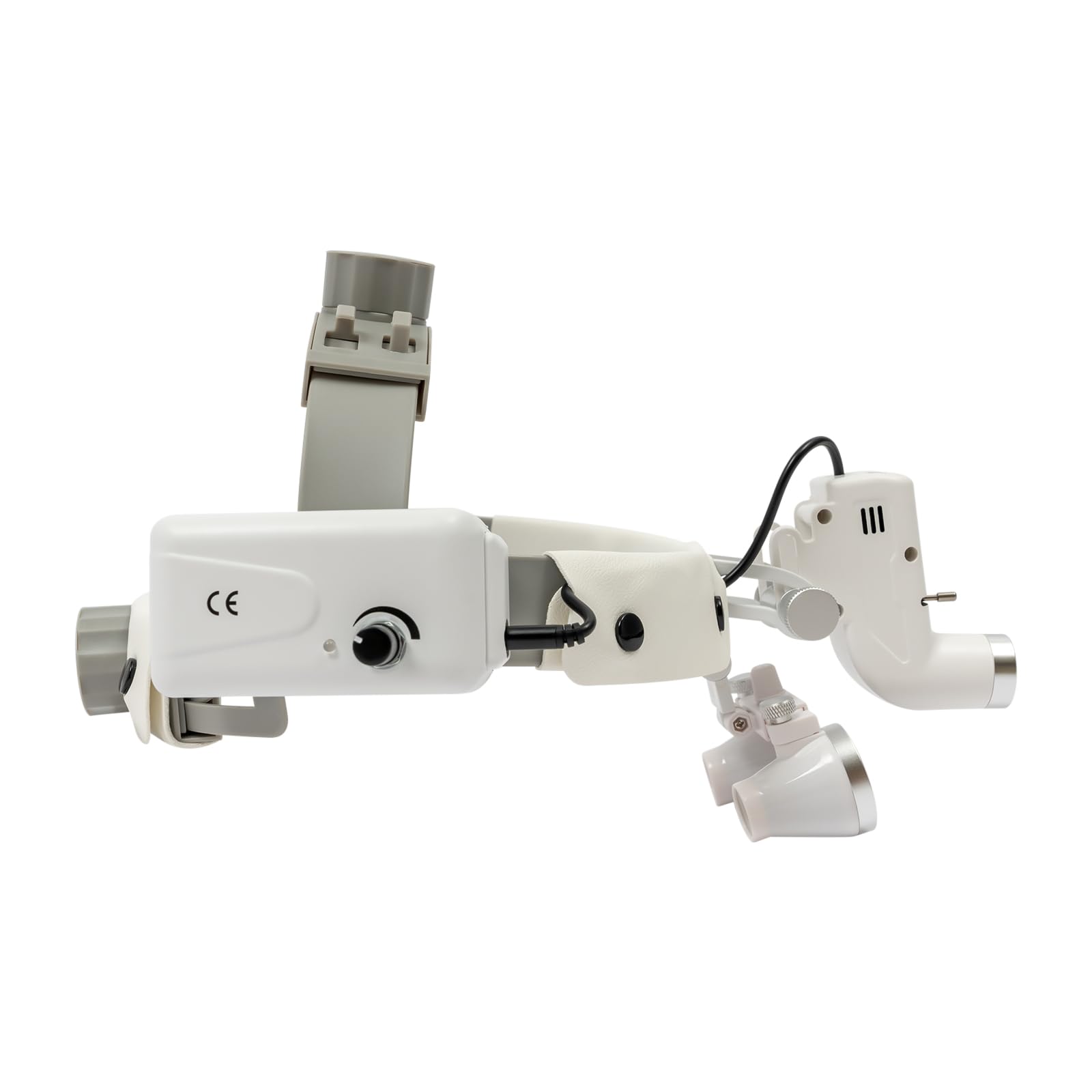 Lupa dentista binocular 3.5x 420mm con luz quirúrgica médica