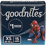 Goodnites Bedtime Bedwetting Underwear for Boys, XS, 15 Ct. (Packaging May Vary), 15 Count