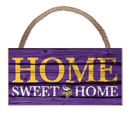 Wincraft NFL Minnesota Vikings Holzschild 'Home Sweet Home'