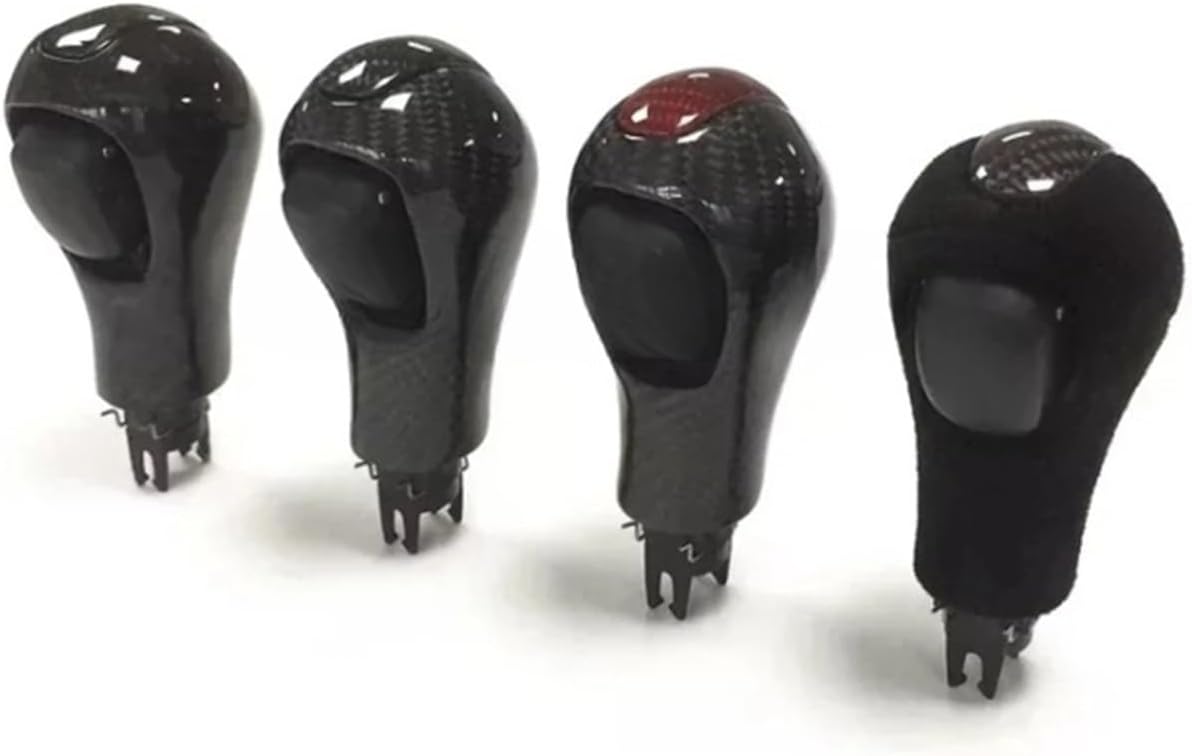 Gear Shift Knob Compatible For Nissan Patrol Y62(Leather and carbon)