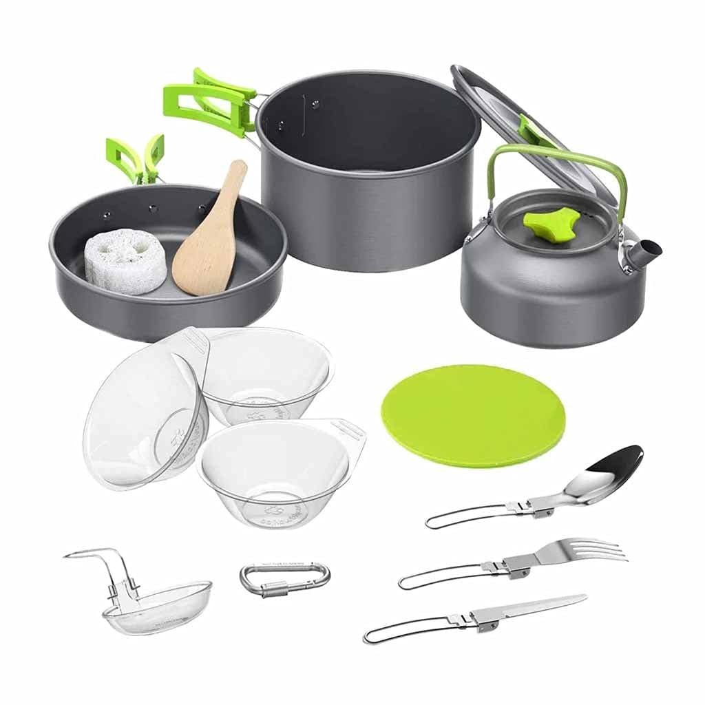 Kit vaisselle camping ultra léger avec vaisselle réutilisable pour randonneurs