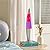 Glow Bright 16" Volcano Rocket Glow Lamp with Silver Base, Purple Liquid and Pink Wax, Novelty Lamp and Home Décor for Adults, Teens and Kids