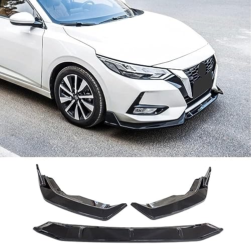 Becquet avant pour Nissan Sentra 2020-2022 spoiler noir brillant lèvre de pare-chocs sport