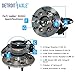 Detroit Axle - 4WD Front Wheel Bearing Hubs for 04-08 Chevy Colorado GMC Canyon, Isuzu i-350 i-370, Replacement 2004 2005 2006 2007 2008 Wheel Bearing and Hubs Assembly Set