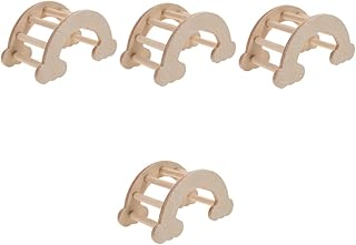 ABOOFAN 4 Pçs Hamster Escalada Escada Hamster Brinquedos De Escalada Hamster Brinquedos Cobaia Escada Hamster Gaiola Hamster Esconderijo Hamster Habitat Gerbil Brinquedos Esportes Ponte