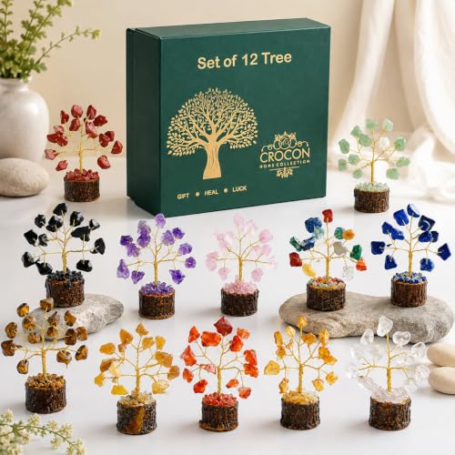 Image of Crystal Tree Gift Set of 12 for Women, Birthday Gifts & Home Decor