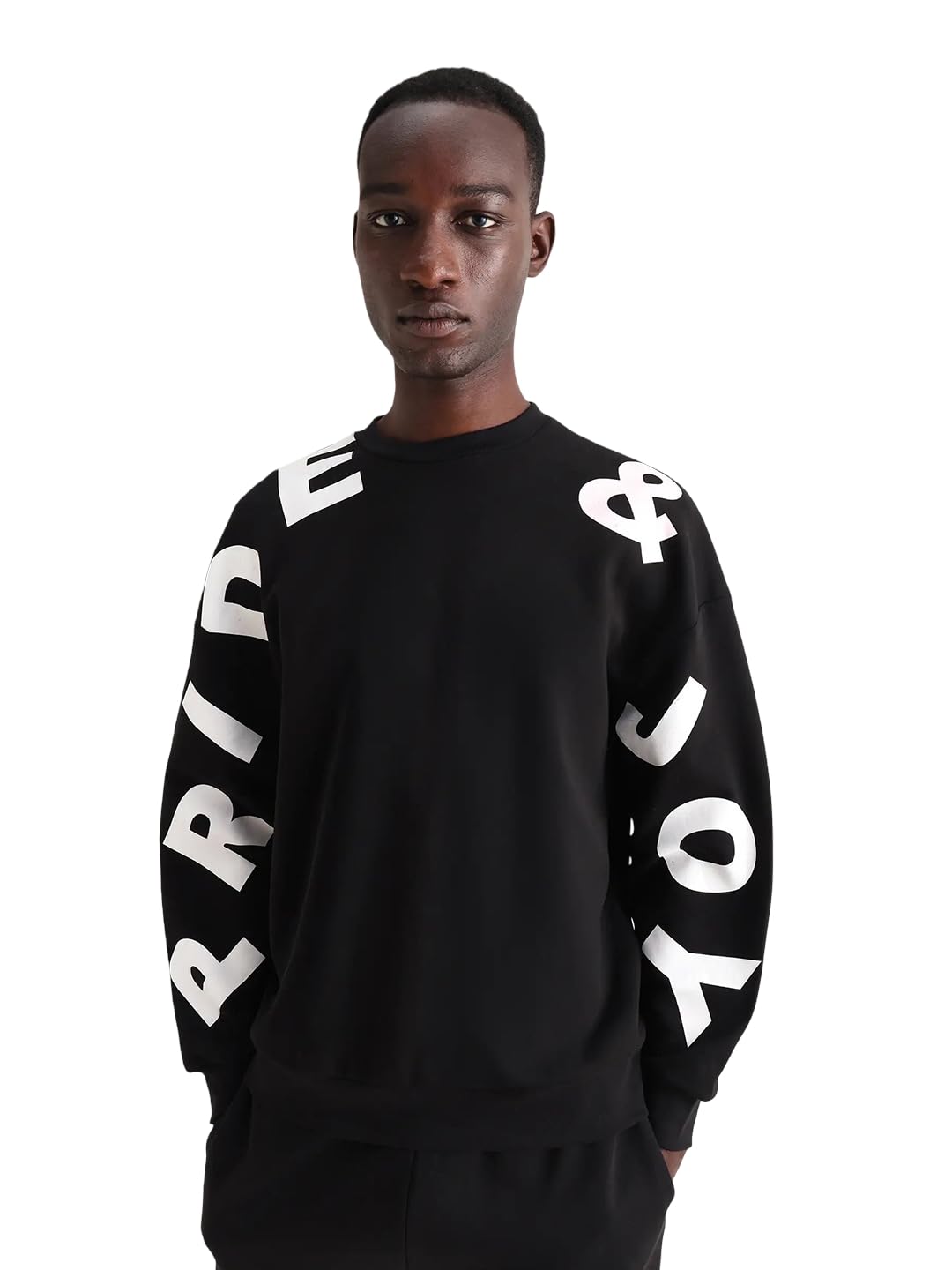 rare rabbit Boxy fit Typography Print Sweatshirt-picture-12