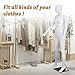 6 FT Female Mannequin Dress Form Display - Manikin Torso Stand Realistic Full Body Mannequin for Retail Clothing Shops, Halloween Christmas Cosplay, White (No.1)