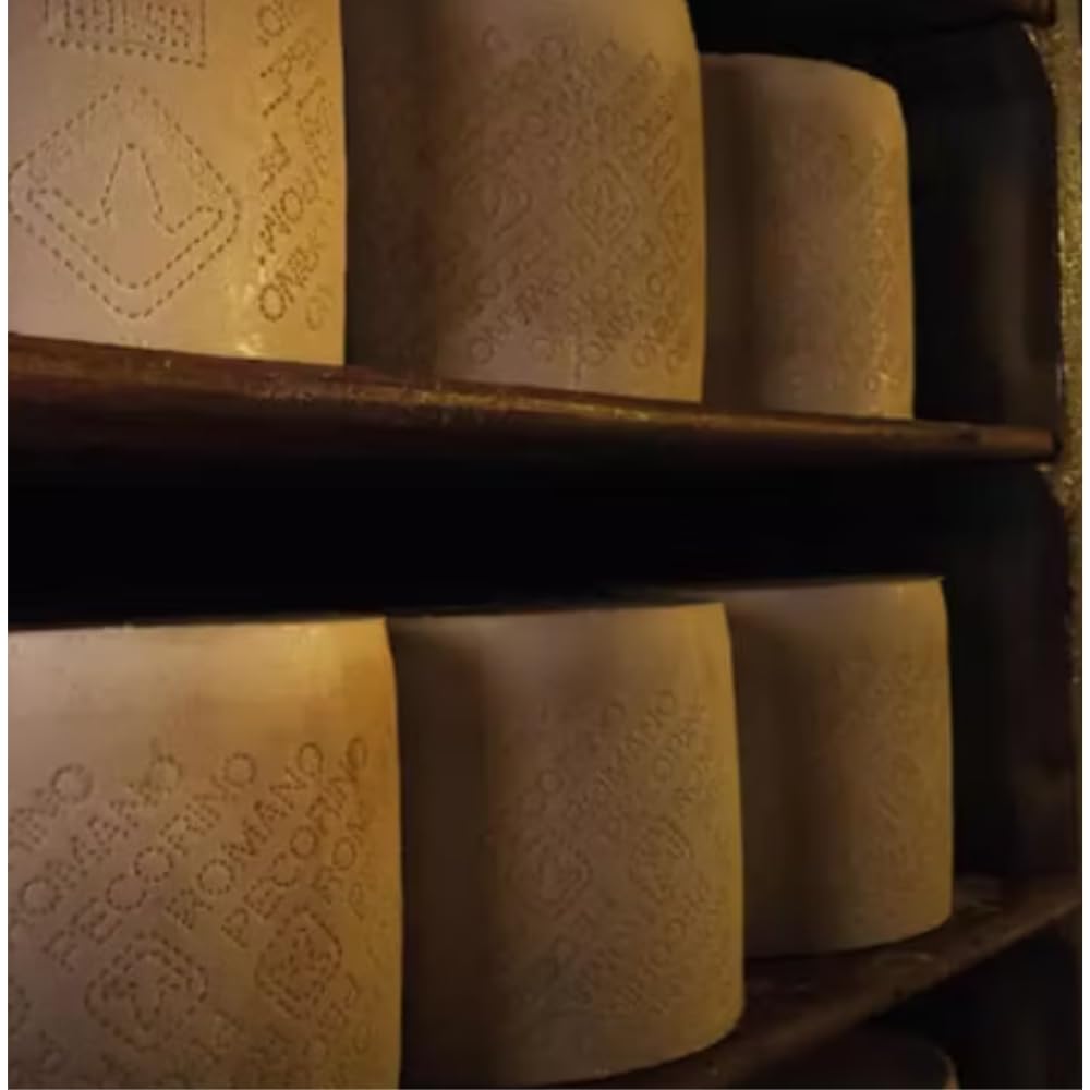 Pecorino Romano AOP Assaisonné 12 Mois – Fromage de Haute Qualité, Goût Intense et Authentique (0,500)