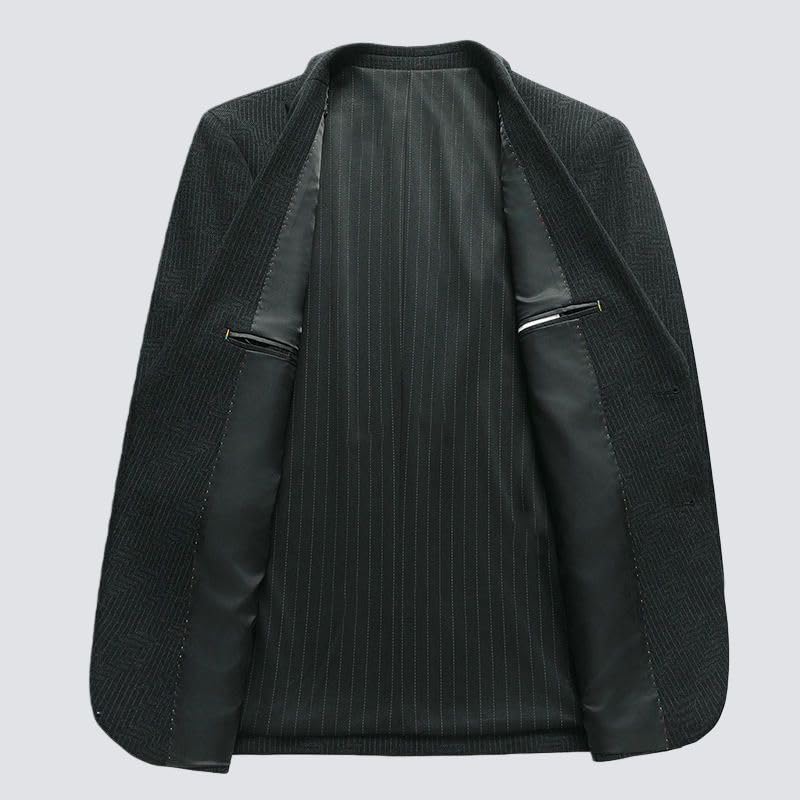 Blazer classique homme coupe ajustée et confort textile extensible