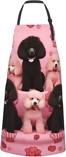 Miniatura 2 de JEKYDOSD Delantal impermeable con estampado de mariposa de girasol, para aseo, cocina, hornear, pintura, jardinería