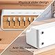 White Noise Machine | Shiawase Sounds of Nature Box | Tragbare Schlaf-Sound-Maschine Baby Erwachsene | 8 Naturgeräusche Mixer-Optionen Bluetooth-Lautsprecher | Schlafen Büro Yoga (weiß/Holzmaserung)