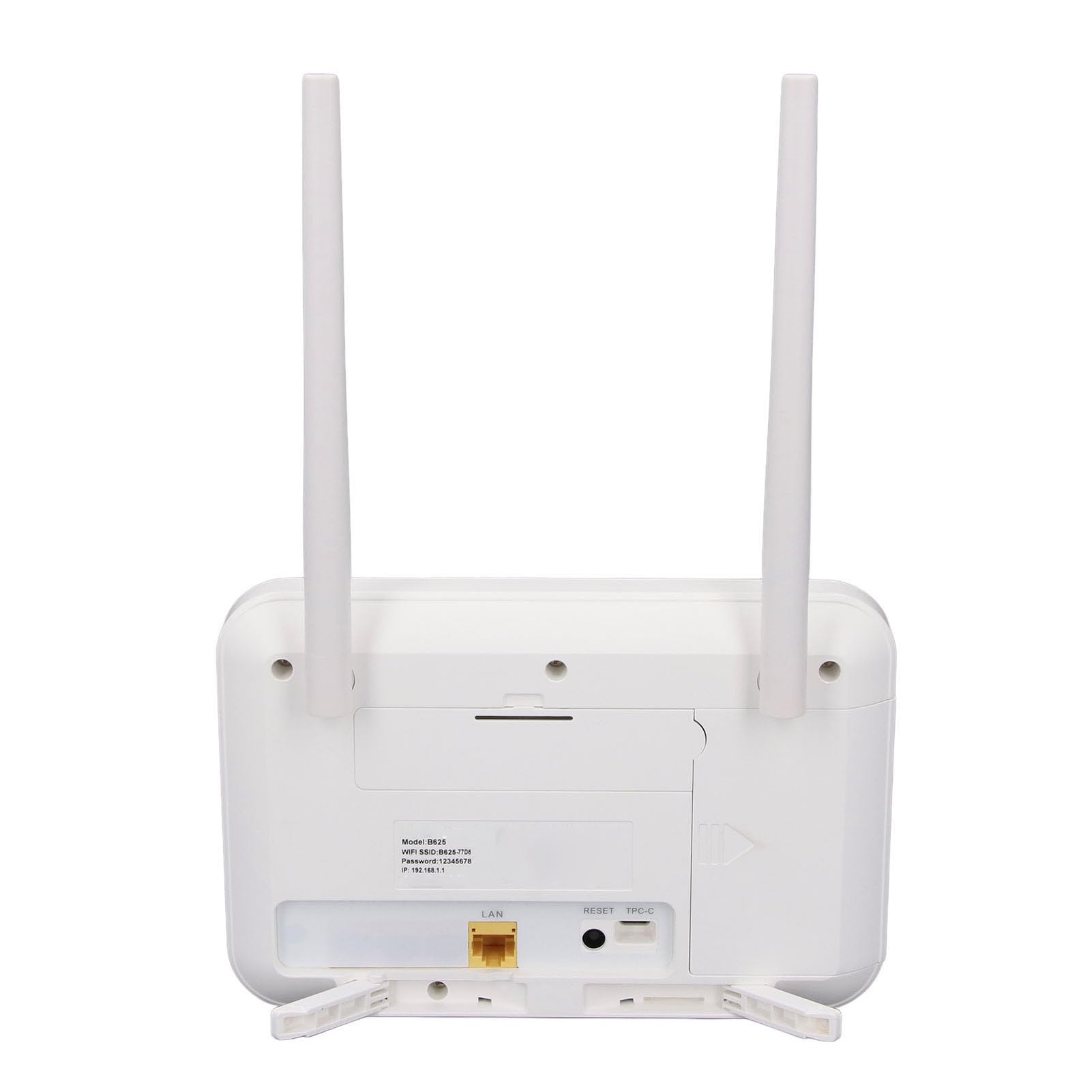 Routeur 4G LTE avec Emplacement pour Carte SIM, Routeur Wi-FI 300 Mbps avec Port LAN, Routeur de Voyage Portable 4000 MAh avec 4 Antennes Externes, Prend en Charge 32