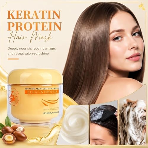 Mascarilla capilar de colágeno para reparación y cuidado profundo del cabello dañado 7