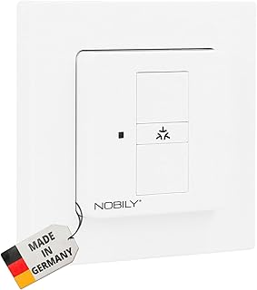 Nobily Matter Rolladenschalter ZSM Home Smart Home Rolladensteuerung (50x50mm), Sprachsteuerung, kompatibel und steuerbar mit Apple HomeKit, Alexa und Google Home - Made in Germany