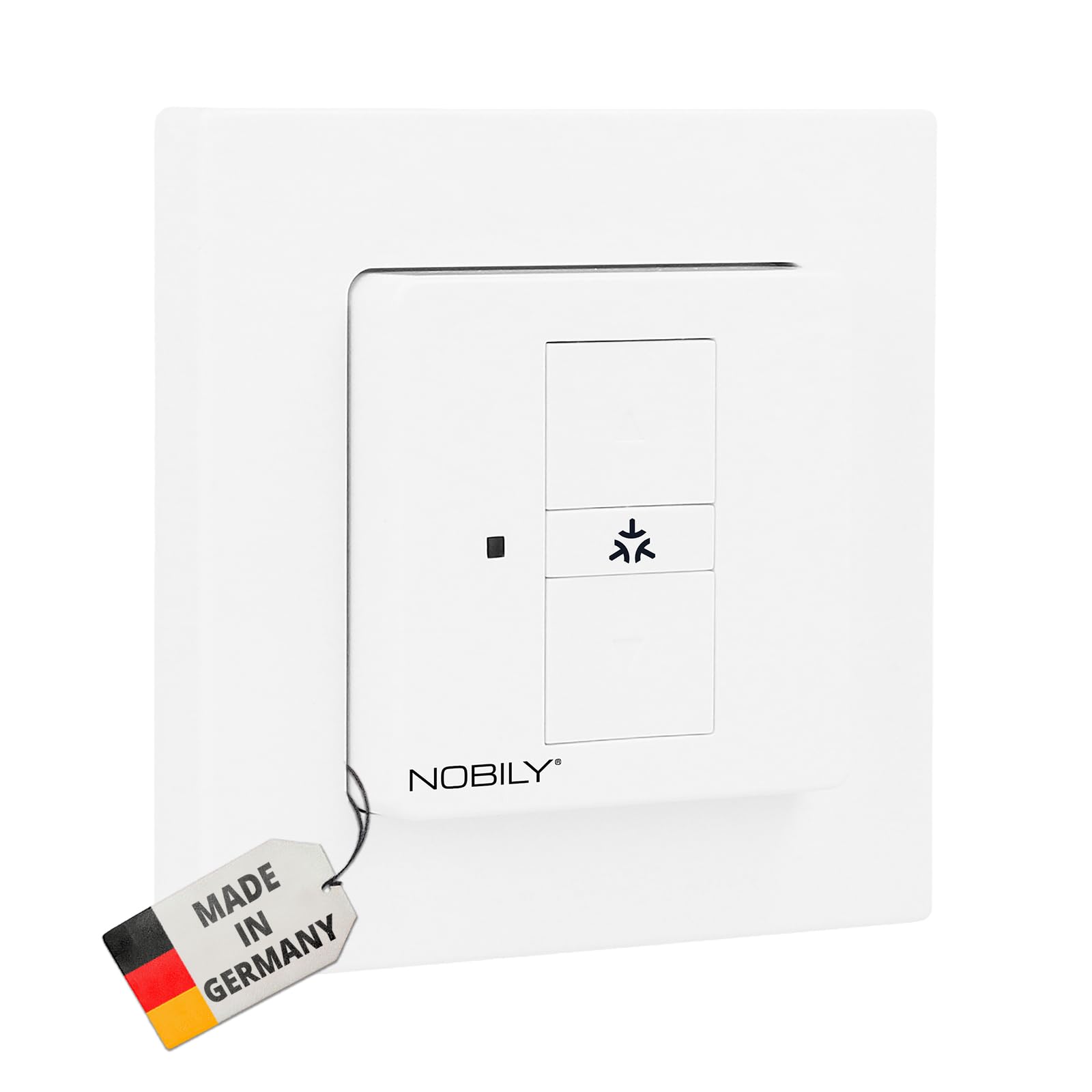 Nobily Matter Rolladenschalter ZSM Home Smart Home Rolladensteuerung (50x50mm), Sprachsteuerung, kompatibel und steuerbar mit Apple HomeKit, Alexa und Google Home - Made in Germany