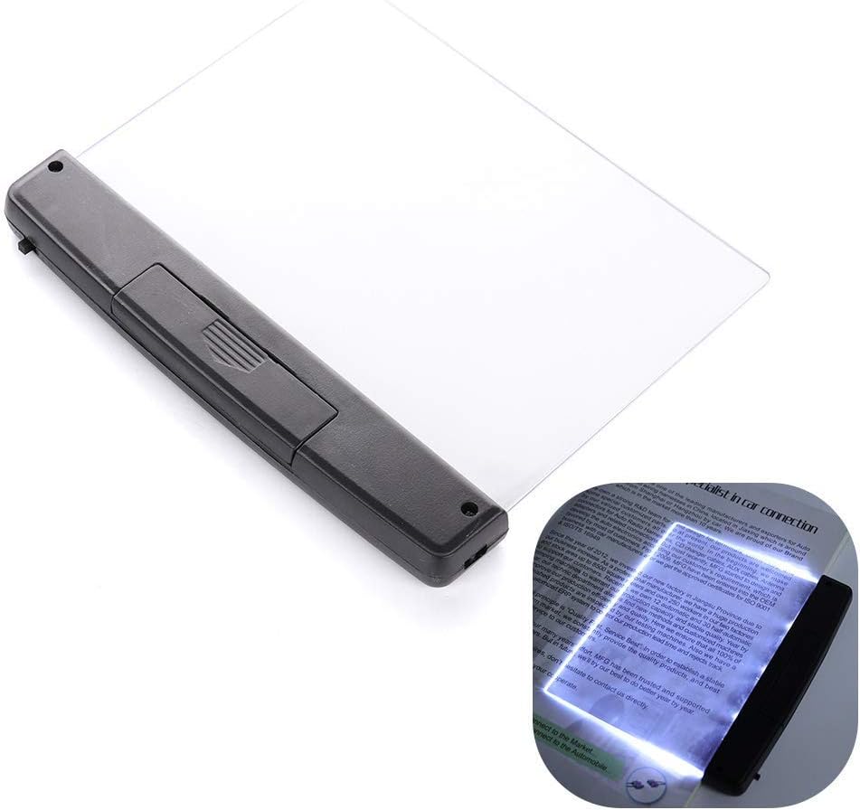 noone LED Book Light Desk Lamps Reading Night Light Flat Plate Portable Car Travel Panel LED for Home Bedroom